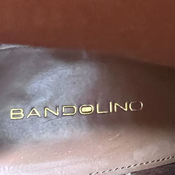 BANDOLINO Joined To Me Women's Size 8 Brown Leather Cap Toe Booties Ankle - Picture 13 of 13